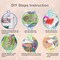 Diamond Painting Kits for Adults, 5D Flower Bee Special Shape Diamond Art for Beginners, Crystal Rhinestones Dots Bead Art for Home Wall Decoration Gift